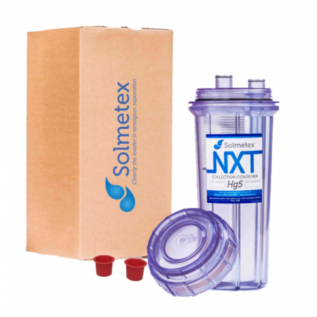 Solmetex NXT Hg5 Collection Container with Recycle Kit - Distributed by Henry Schein