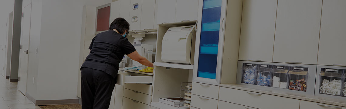 Sterilization Room Maintain infection control and an efficient workflow.