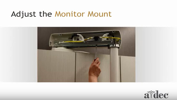 Inspire Dental Furniture_Adjust the Monitor Mount